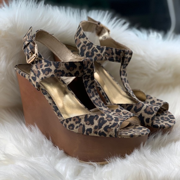 Guess Shoes - Guess leopard print wedges